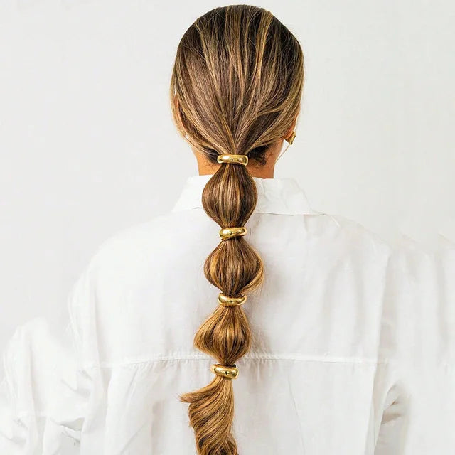 Knot of Gold Hair Tie (4 PCS)