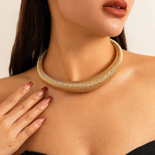 Midnight Torque Necklace