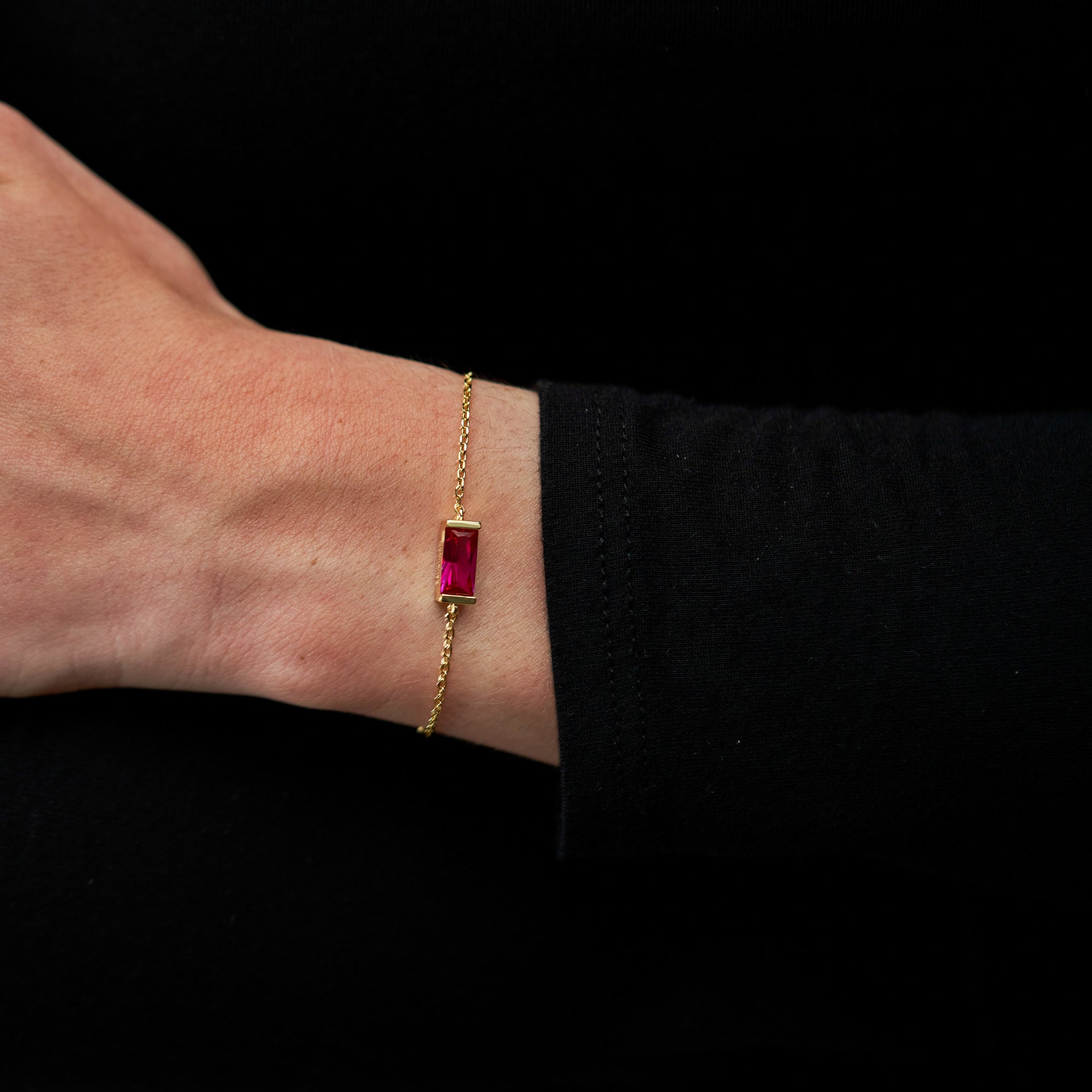 The Birthstone Bracelet (Gold)