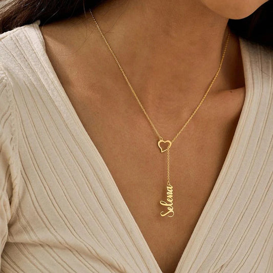 Heart & Name Necklace